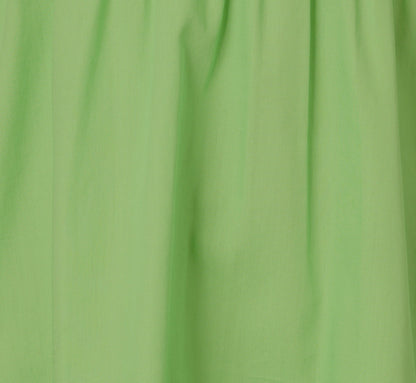 Ruffle Collar Flounce Mini Dress In Lime