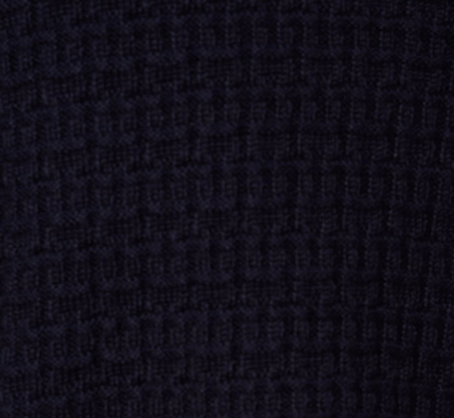 Short Sleeve Waffle Weave Polo Shirt In Navy