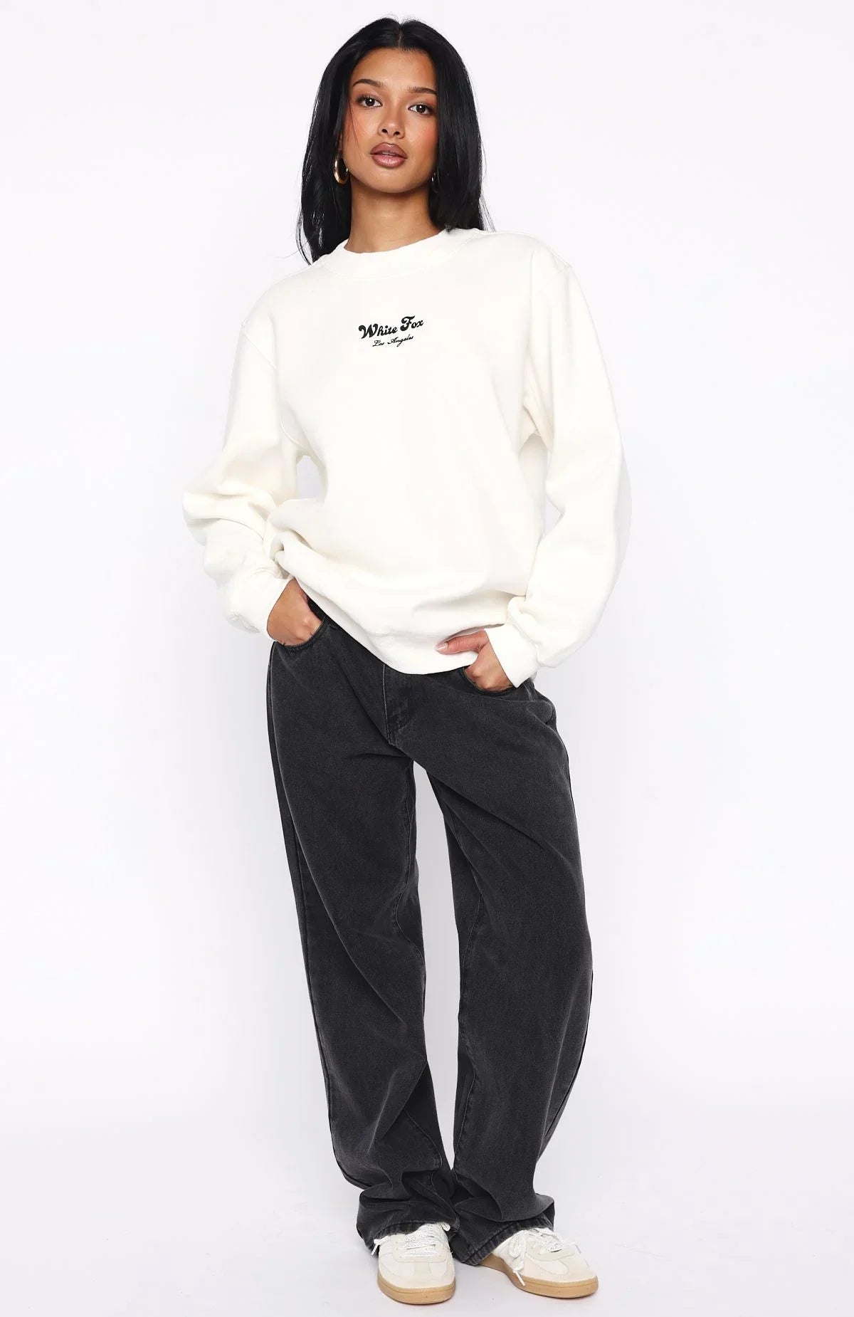Through Thick And Thin Oversized Sweater Cream