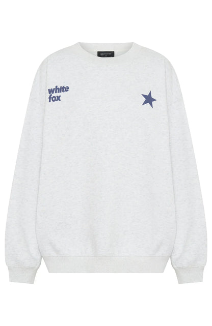 From The Archives Freya Oversized Sweater Grey Marle