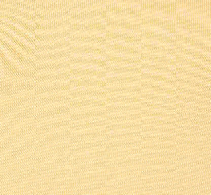 Puff Sleeve Beaded Peter Pan Collar Top In Pastel Yellow