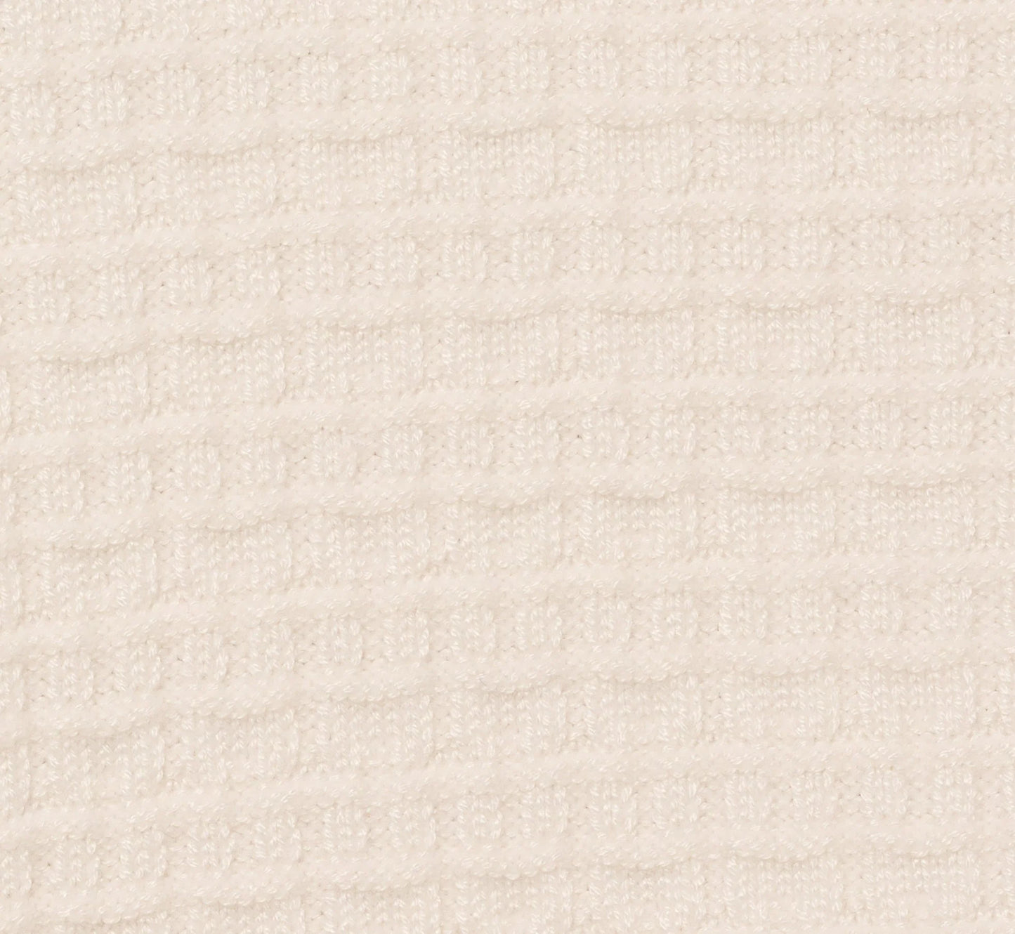 Short Sleeve Waffle Weave Polo Shirt In Ivory