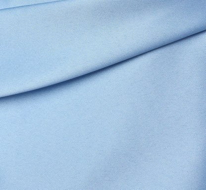 One Shoulder Draped Bow Cocktail Dress In Icy Topaz